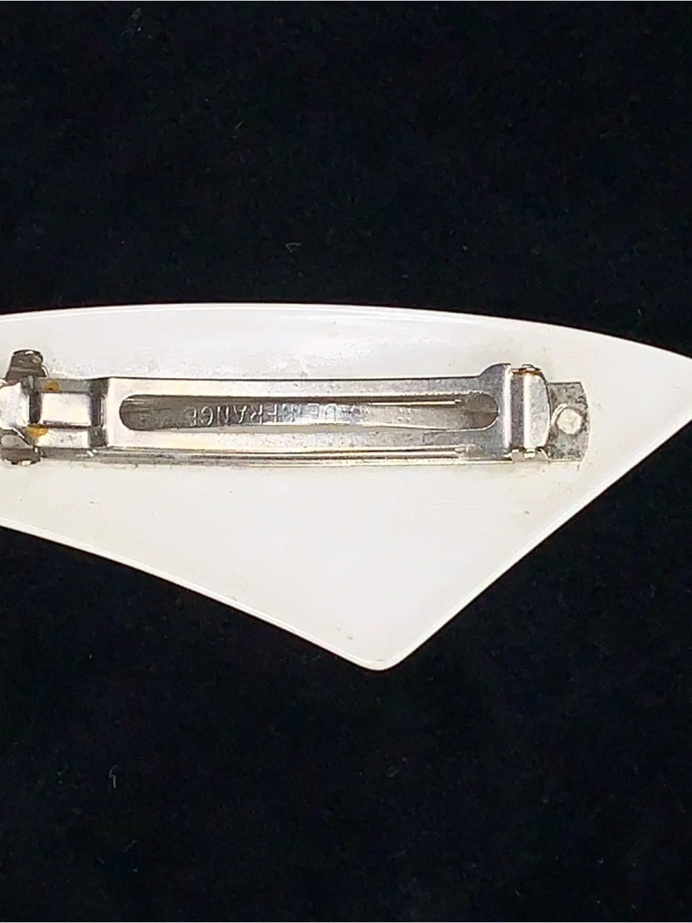 Vintage Celluloid Hair Barrette Made In France Pinup Rockabilly Retro Rare